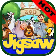 Activities of Zoo Animals Jigsaw - Puzzle Box Learning For Kid Toddler and Preschool Games