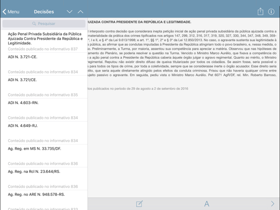 Screenshot #6 pour Informativos do STF