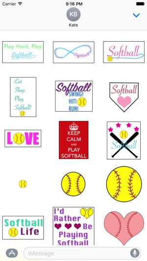 Softball Stickers