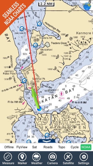 Boating Alaska North West GPS maps fishing charts(圖1)-速報App