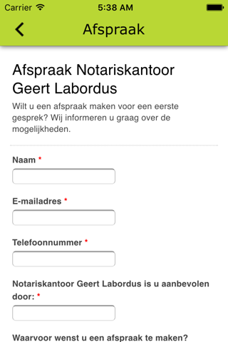 Notariskantoor Geert Labordus screenshot 3
