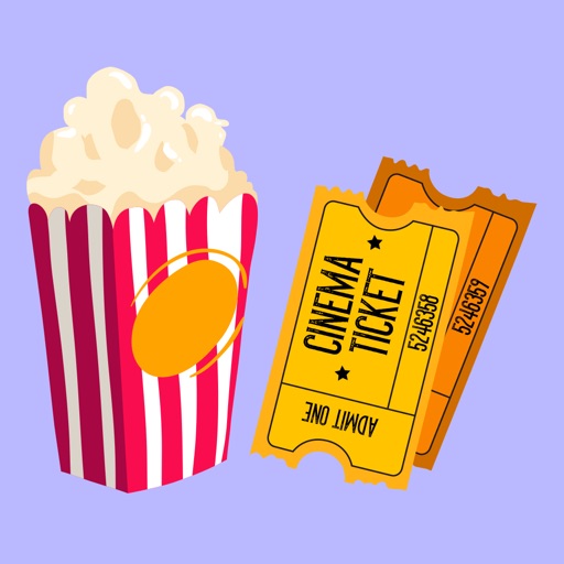 Cinema Stickers - Popcorn, Movie tickets and more