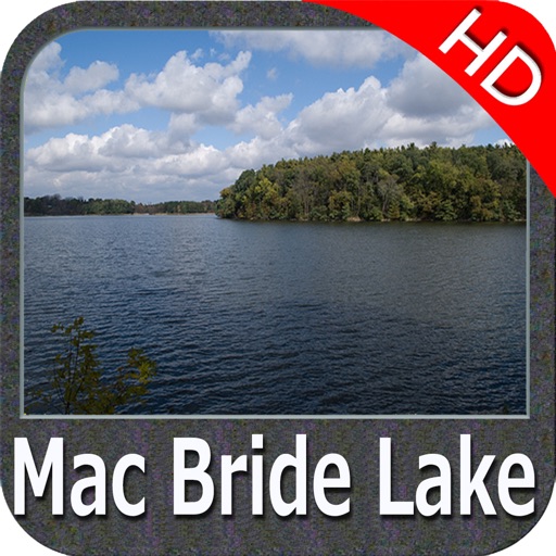 Lake Macbride IOWA HD GPS fishing chart offline