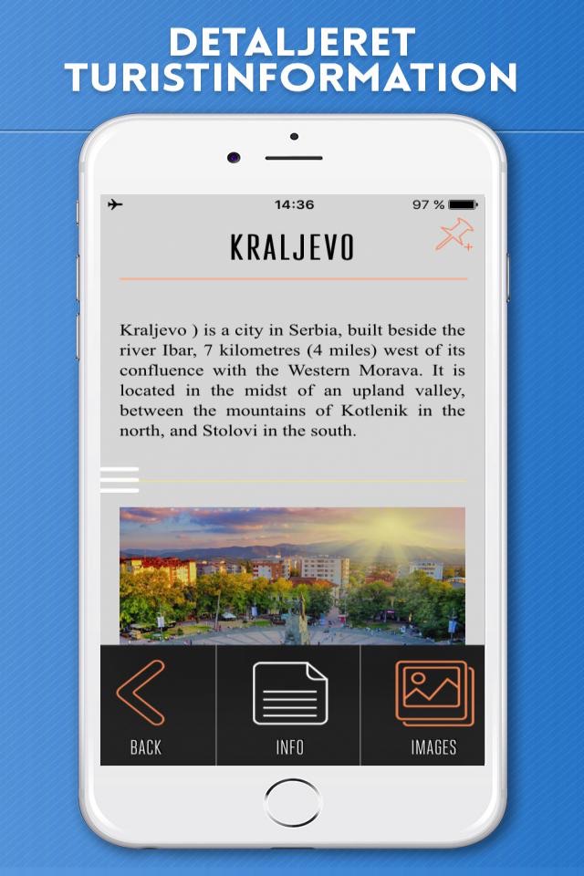 Serbia Travel Guide with Offline City Street Map screenshot 3