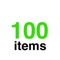 100 Items is simple app that allows you to organize items into lists