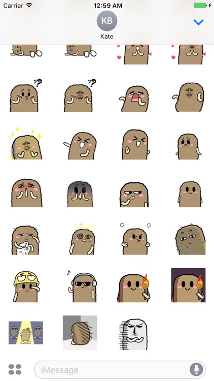 Crazy Potato Stickers