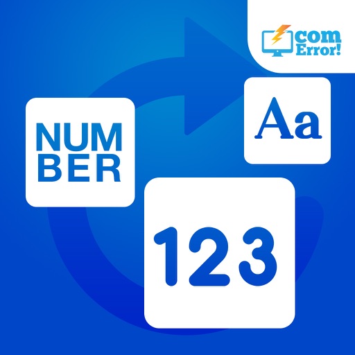 Number to words by ComError iOS App