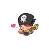 Pepper Ktusha the pirate girl Sticker for iMessage