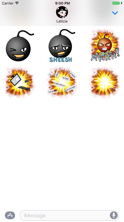 Aargh Stress Bomb Stickers for Angry Text Messages screenshot-3