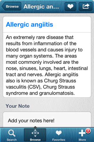 1000 Arthritis Dictionary screenshot 2