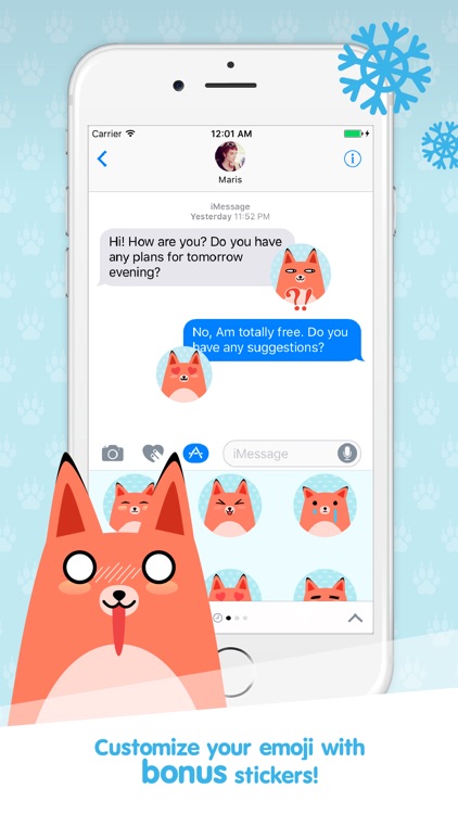 Moji Fox Stickers