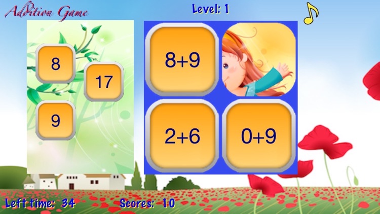 Addition math game