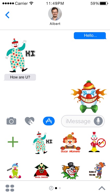 Evil Clown Stickers - Clown Stickers for iMessage