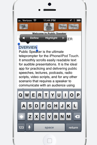 Скриншот из Prompster™ - Teleprompter