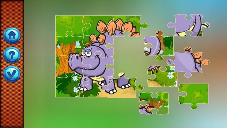 Dinosaur Jigsaw Puzzle for Kid Learning Games