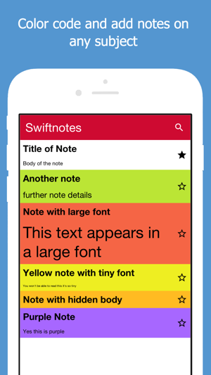 Swiftnotes Codename One