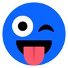 Bluemoji - Blue emoji faces stickers