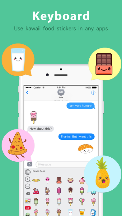 How to cancel & delete Kawaii Food Emoji Keyboard & Sticker Packs from iphone & ipad 1