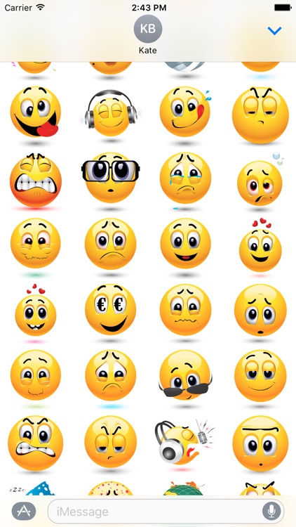 Crazy Smiley Stickers screenshot-3