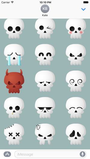 Skully Emoji Stickers(圖4)-速報App