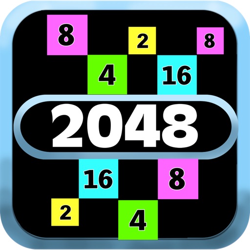 2048 Funky Retro Neon Color Game icon