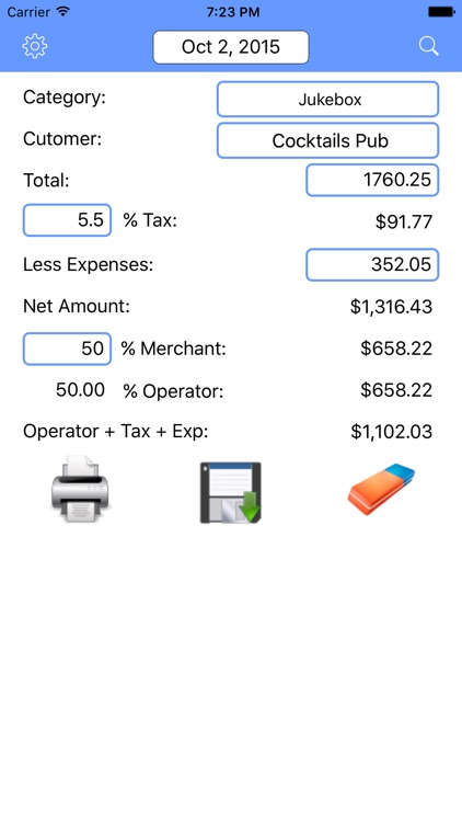 Vending Receipt