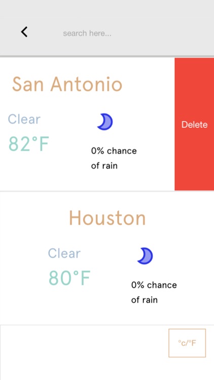 Minim - A minimal weather app