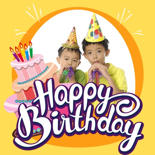 Happy Birthday Greeting Cards Maker – Photo Frames icon