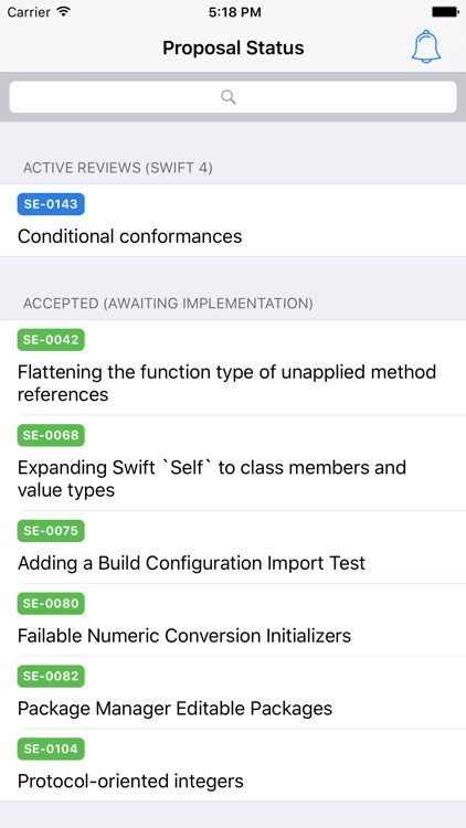 SPS - a tracking tool for Swift proposal status