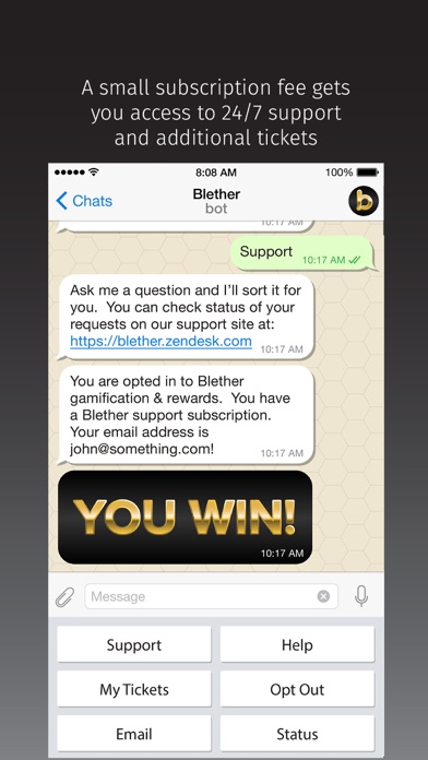 How to cancel & delete Blether from iphone & ipad 4