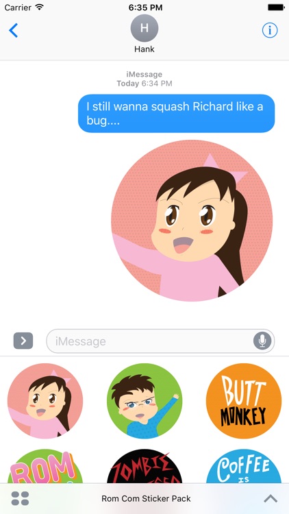 Rom Com Sticker Pack