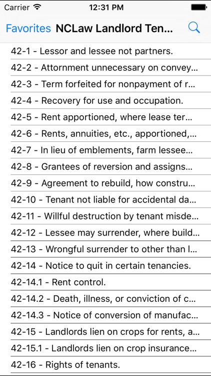 NCLaw - Landlord Tenant - Chapter 42