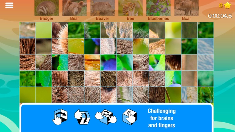 Smart Cubes: forest animals puzzle games for kids