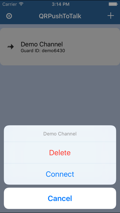How to cancel & delete QR-PTT PushToTalk from iphone & ipad 3