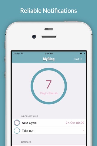 Contraceptive Ring - Your Contraception Diary screenshot 2