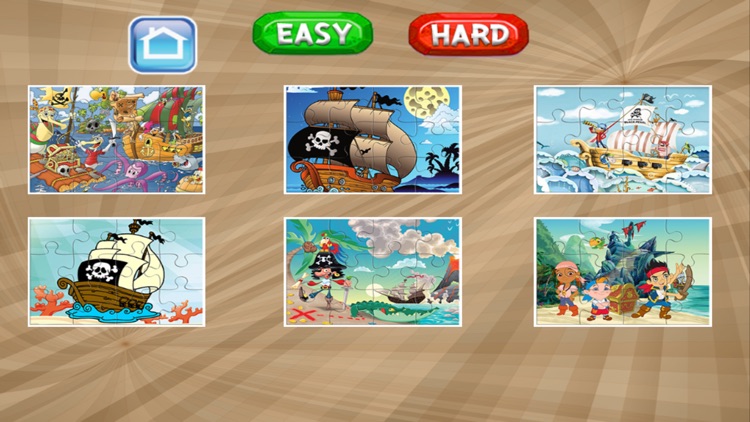 Pirate Ship Cartoons Jigsaw Puzzles for Kids Free screenshot-4