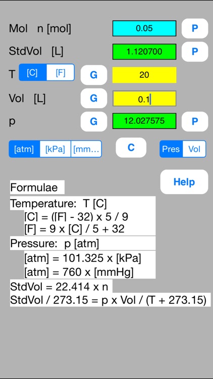 Boyle Charles Calculator