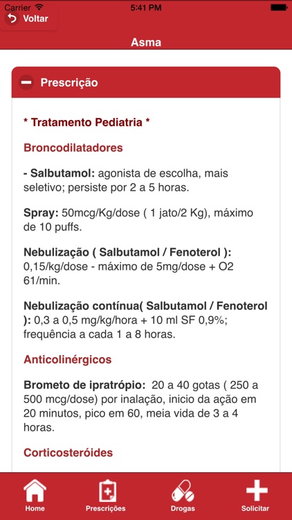 Prescrições Médicas em Pneumologia