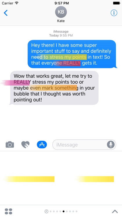 Highlighter Stickers for iMessages