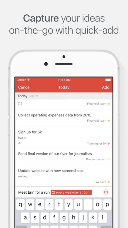 Todoist: Todo List for Organizing Work and Errands screenshot-3