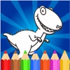coloring dinosaurs cute and easy drawings