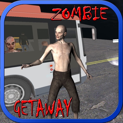 Bus driving getaway on Zombie highway apocalypse