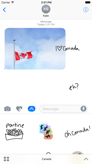 Canada eh sticker pack, flag stickers for iMessage(圖1)-速報App