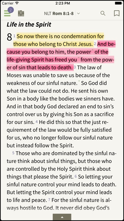 NLT Bible - New Living Translation by Olive Tree screenshot-0