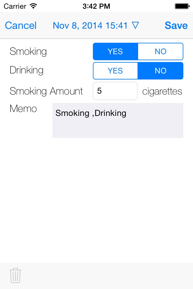 No Smoking ( Diary ) screenshot 2