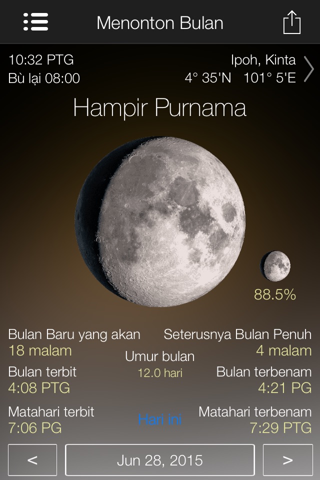 Lunar Watch Full moon calendar screenshot 4
