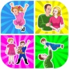 Matching Pairs Family-Flashcard Game For Toddlers
