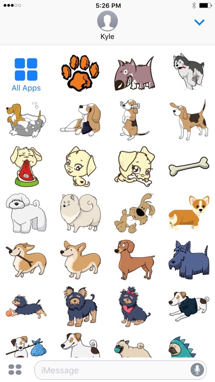 Chat Dogs: Puppy Stickers for iMessage Texting