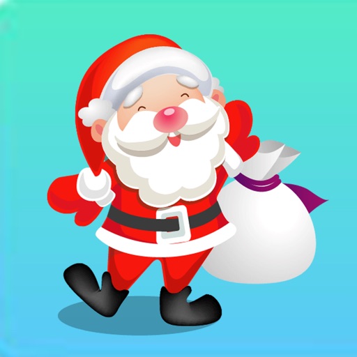 Stickers Santa Claus Merry Christmas icon