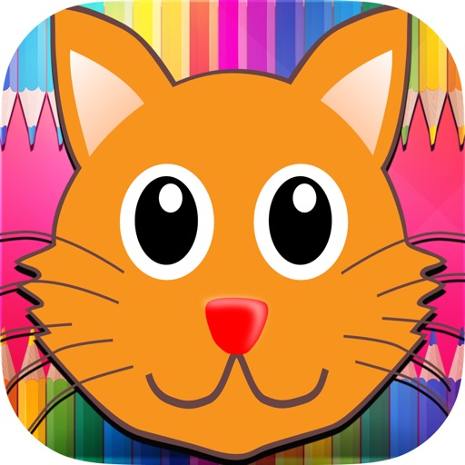 Cat Coloring Book - Cute Cat Kitty Kitten Paint And Draw For Kid Boy And Girl icon